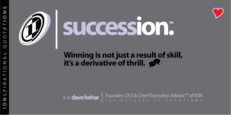 A quote from dave behar about winning.