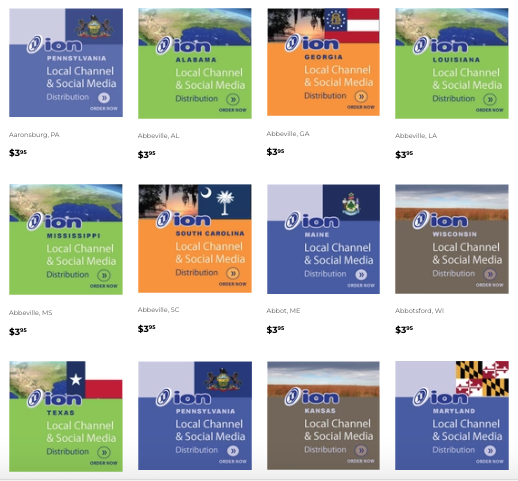A series of images with different colors and designs.